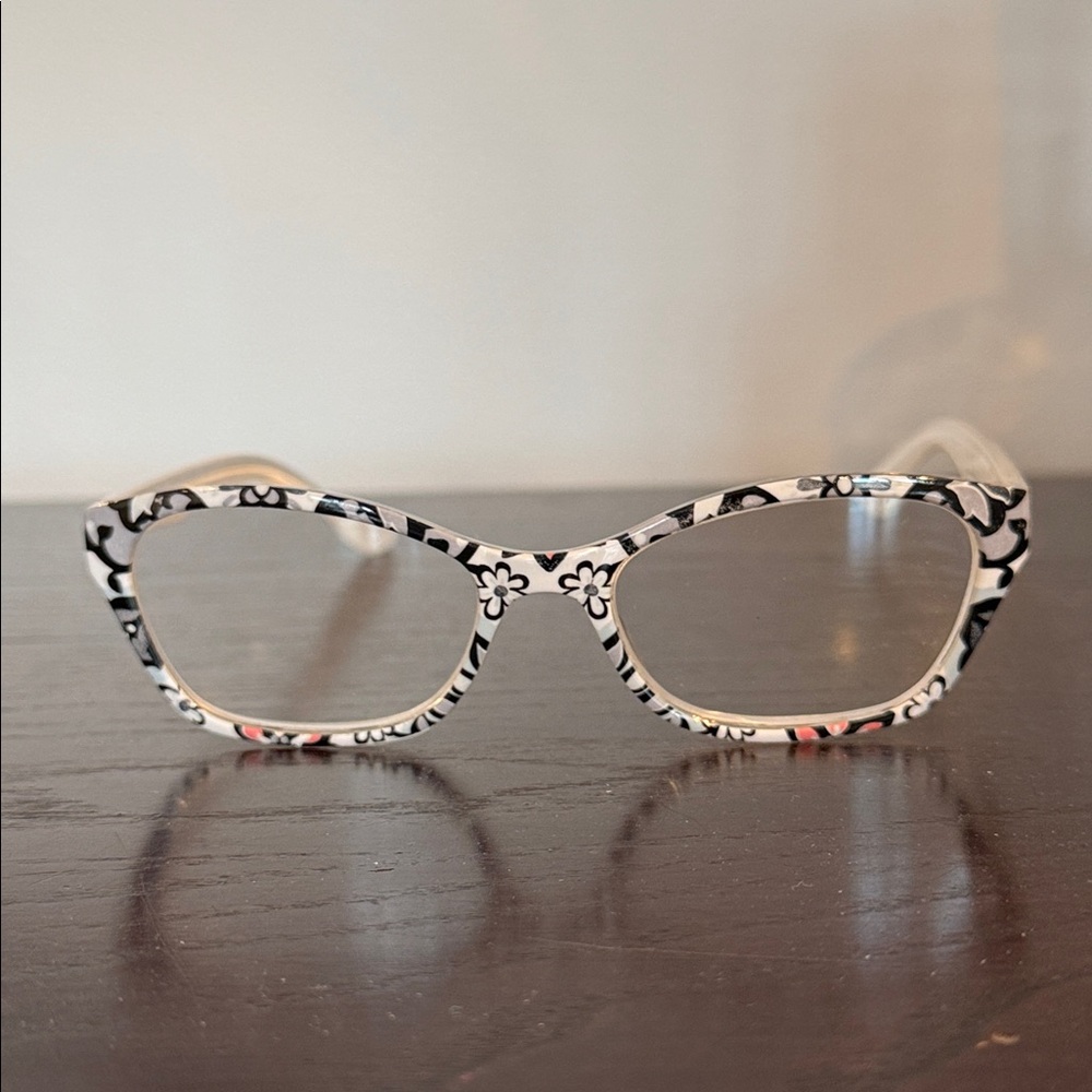 Vera Bradley Clear reading readers glasses +2.00